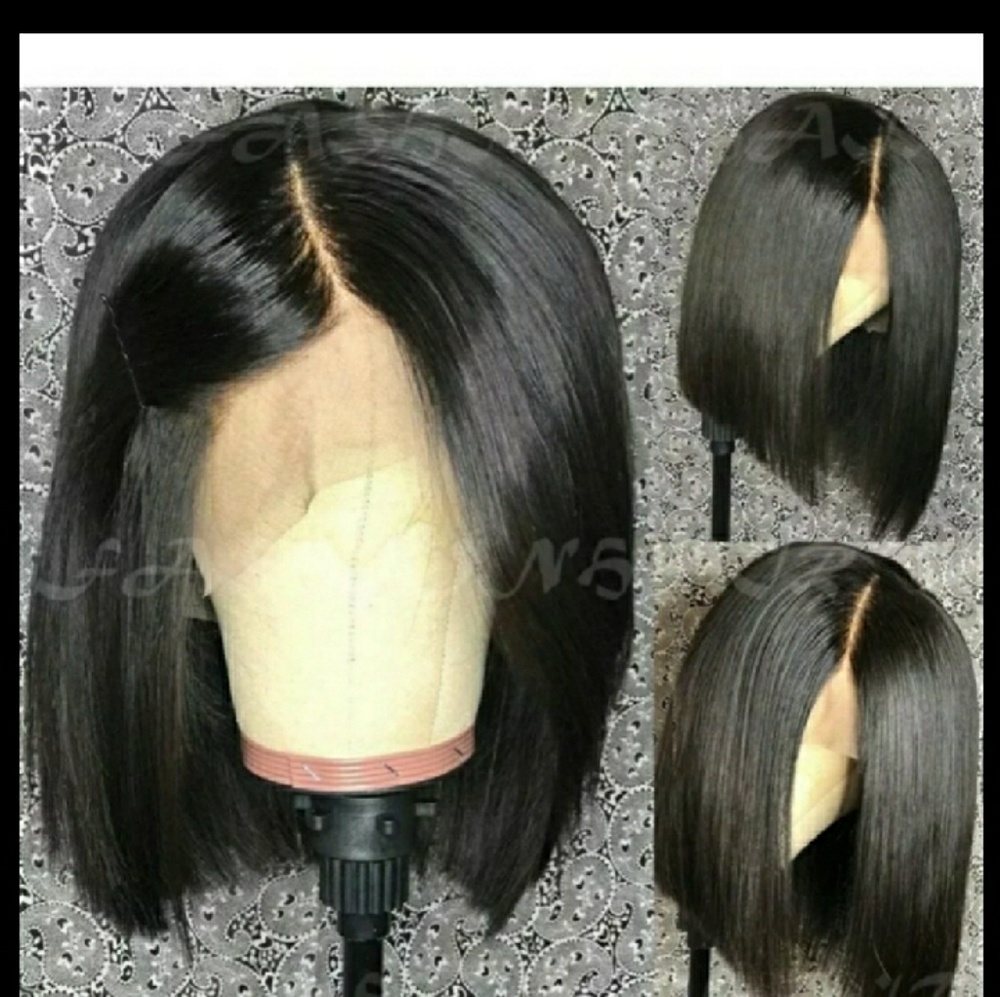 Brown/Black 100% virgin human hair,lacefront wig
